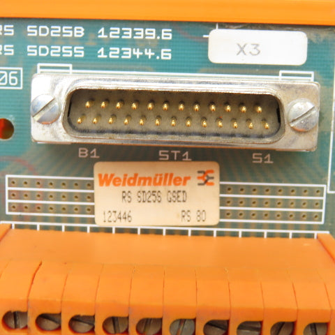 Weidmuller RS SD25S GSED 25 Position Interface Module