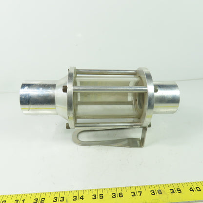 Conair 8oz Glass Receiver 1-3/4" Ports 9-5/8" OAL