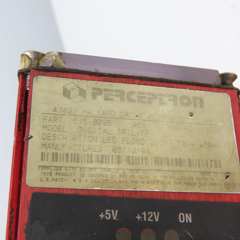 Perceptron 917-3008 Digital Surface Sensor Rev 1 W/ 515-0095 LED Flood Light