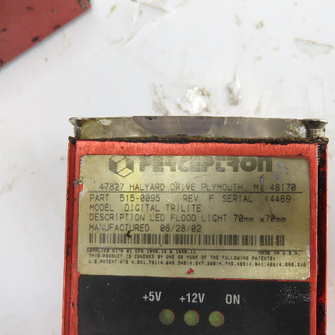 Perceptron 917-3008 Digital Surface Sensor Rev 1 W/ 515-0095 LED Flood Light