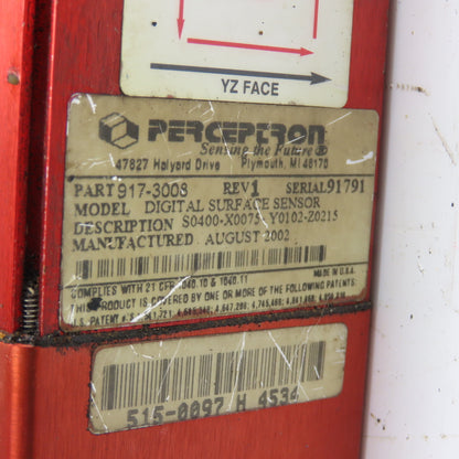 Perceptron 917-3008 Rev 1 Digital Surface Sensor 13-1/4" OAL