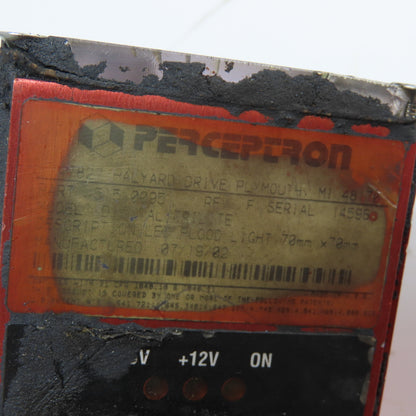 Perceptron 917-3012 Rev 1 Digital Surface Sensor W/ 515-0095 LED Flood Light