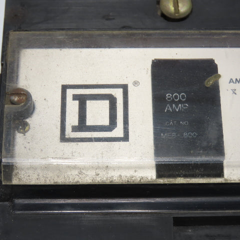 Square D MEL836G 800 Amp Circuit Breaker 3-Pole 600VAC