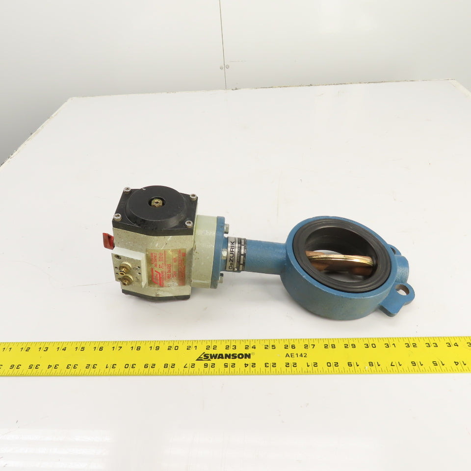 Dezurik 2101083R000 BGS 4" Butterfly Valve & UniTorq Pneumatic Actuator