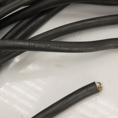 Heavy Duty 7-Way RV & Trailer Cable SAE J1128 14AWG 7 Conductor 50' L