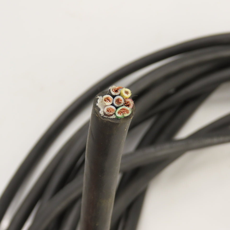 Heavy Duty 7-Way RV & Trailer Cable SAE J1128 14AWG 7 Conductor 50' L