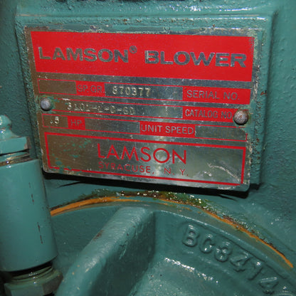 Lamson 3101-1-0-GD .5Hp 1800RPM Single Stage Low Flow Centrifugal Blower
