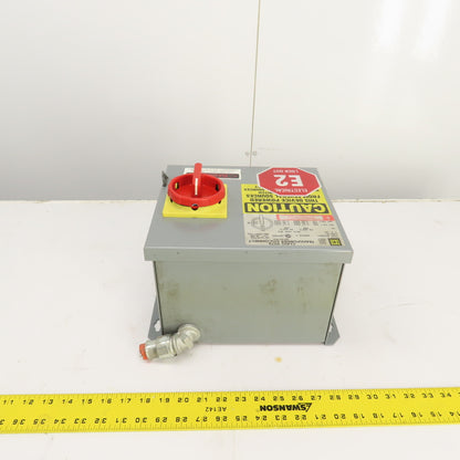Square D SK500G1 Class 9070 Transformer Disconnect Pri 230/460V Sec 115V 4.35A