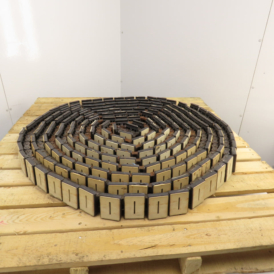Rexnord 3" Wide x 65' OAL Table Top Conveyor Chain W/ 20B Roller Drive Chain
