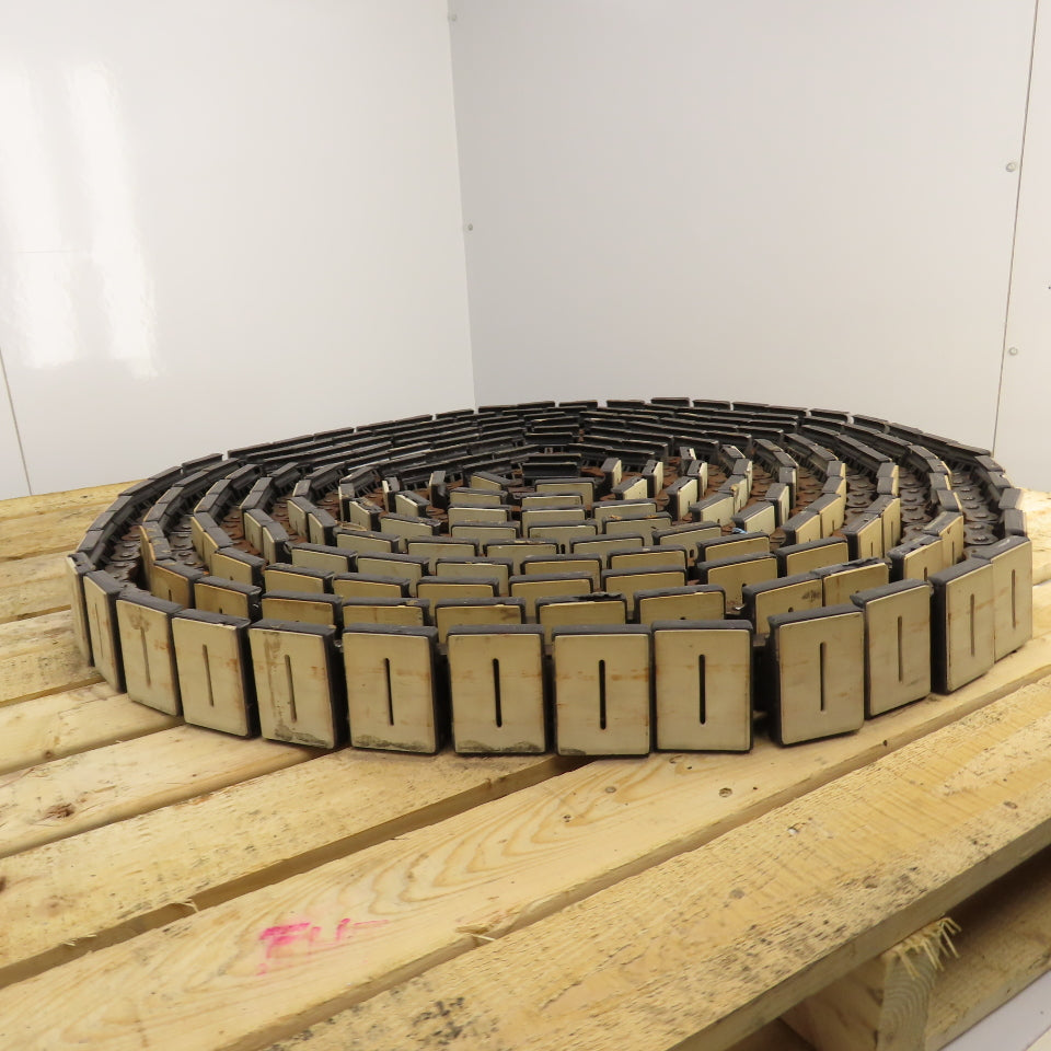 Rexnord 3" Wide x 65' OAL Table Top Conveyor Chain W/ 20B Roller Drive Chain