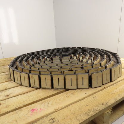 Rexnord 3" Wide x 65' OAL Table Top Conveyor Chain W/ 20B Roller Drive Chain