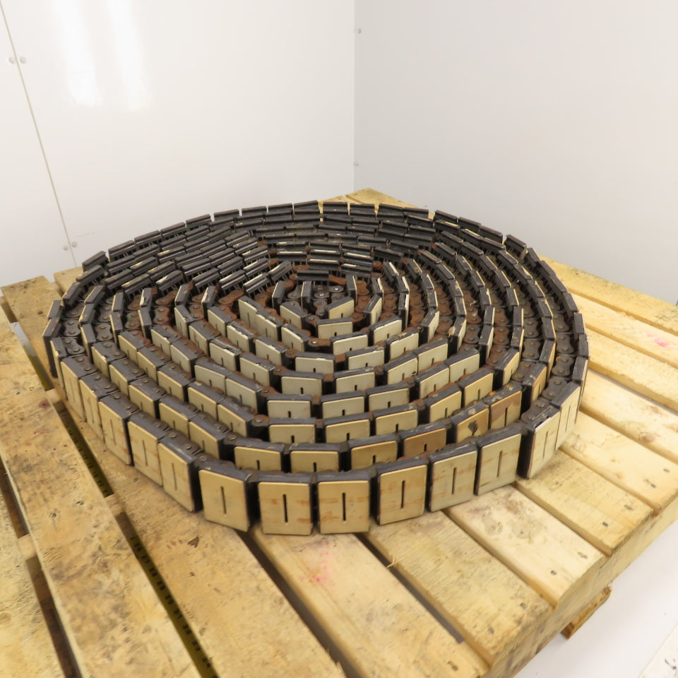Rexnord 3" Wide x 65' OAL Table Top Conveyor Chain W/ 20B Roller Drive Chain