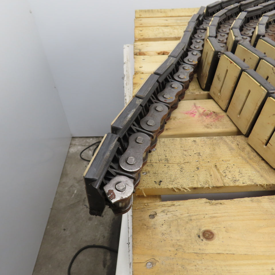 Rexnord 3" Wide x 65' OAL Table Top Conveyor Chain W/ 20B Roller Drive Chain
