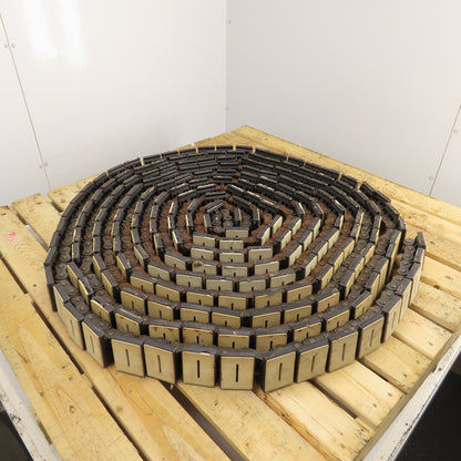 Rexnord 3" Wide x 65' OAL Table Top Conveyor Chain W/ 20B Roller Drive Chain