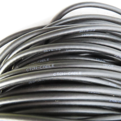 CTON Cable TRVVP 300V 4X0.5mm2 4-Conductor Shielded Flexible Wire 500' L
