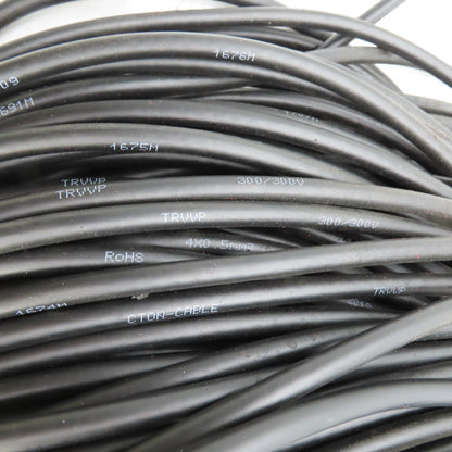CTON Cable TRVVP 300V 4X0.5mm2 4-Conductor Shielded Flexible Wire 500' L