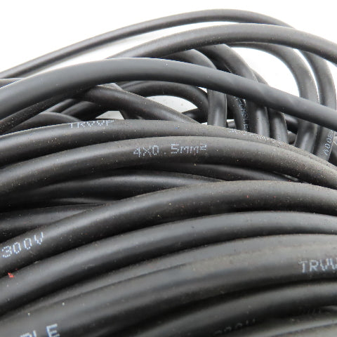 CTON Cable TRVVP 300V 4X0.5mm2 4-Conductor Shielded Flexible Wire 500' L