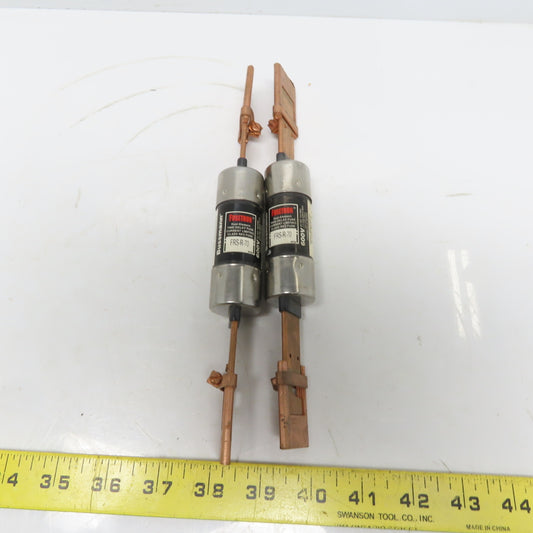 Fusetron FRS-R-70 70A Low-Peak Dual Element Time Delay Fuse Lot of 2