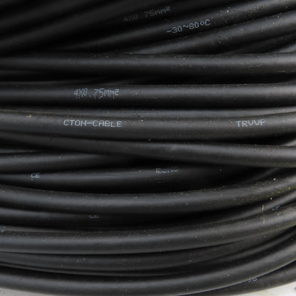 CTON Cable TRVVP 300V 4X0.5mm2 3-Conductor Shielded Flexible Wire 500' L