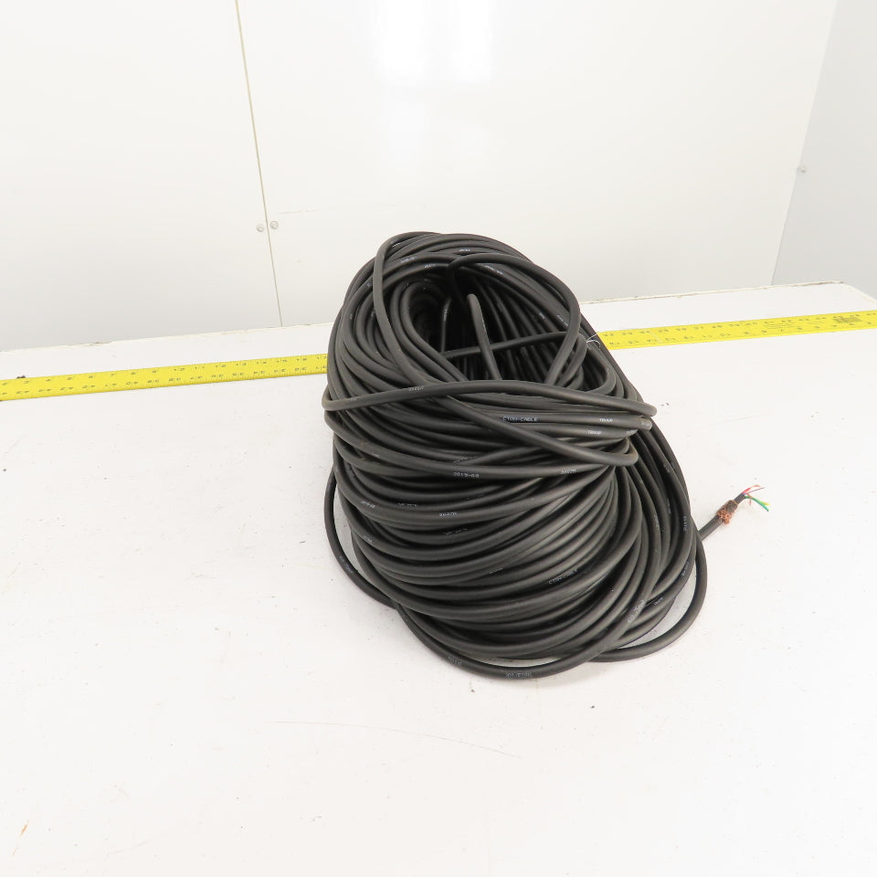 CTON Cable TRVVP 300V 4X0.5mm2 3-Conductor Shielded Flexible Wire 500' L