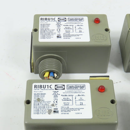 RIB Functional Devices RIBU1C Enclosed Pilot Relay 120VAC Lot Of 5