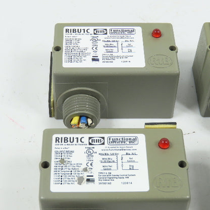 RIB Functional Devices RIBU1C Enclosed Pilot Relay 120VAC Lot Of 5
