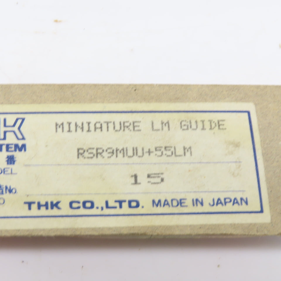 THK RSR9MUU+55LM  1CI RSR 9M Bearing Block W/55MM linear Guide Rail Slide