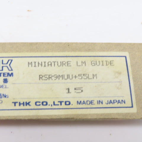 THK RSR9MUU+55LM  1CI RSR 9M Bearing Block W/55MM linear Guide Rail Slide