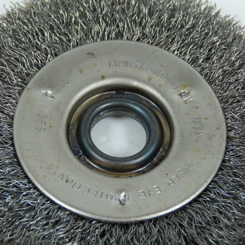 Maryland Brush 4" x 1/2" x 5/8" Bore Steel Wire Brush 7000 MSFS Lot Of 4