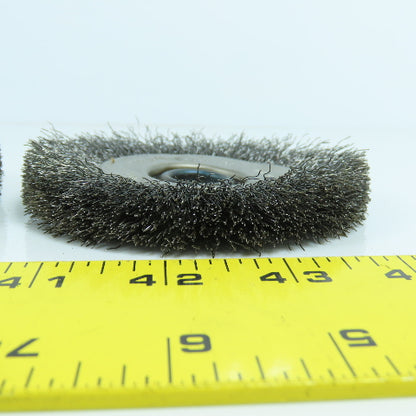 Maryland Brush 4" x 1/2" x 5/8" Bore Steel Wire Brush 7000 MSFS Lot Of 4