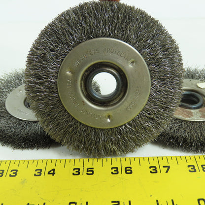 Maryland Brush 4" x 1/2" x 5/8" Bore Steel Wire Brush 7000 MSFS Lot Of 4