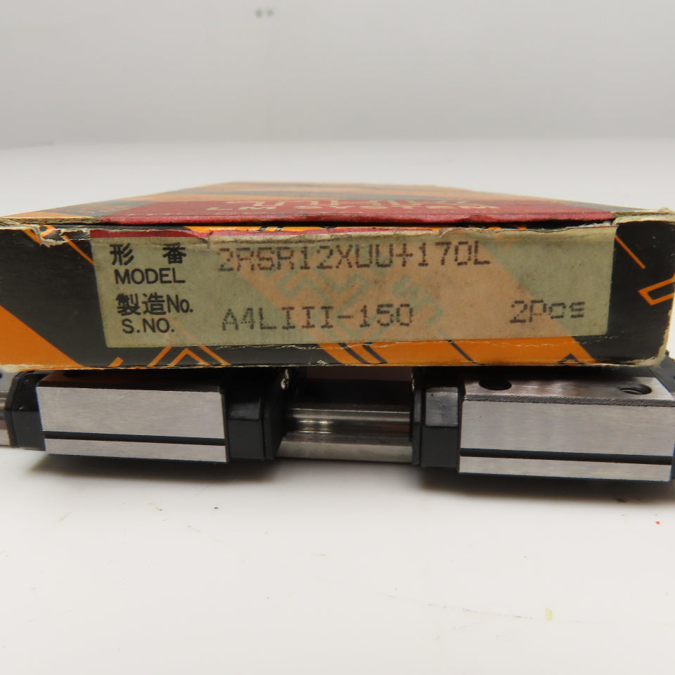 THK 2RSR12XUU+170L 2 Bearing Block On (1) 170MM linear Guide Rail Slide
