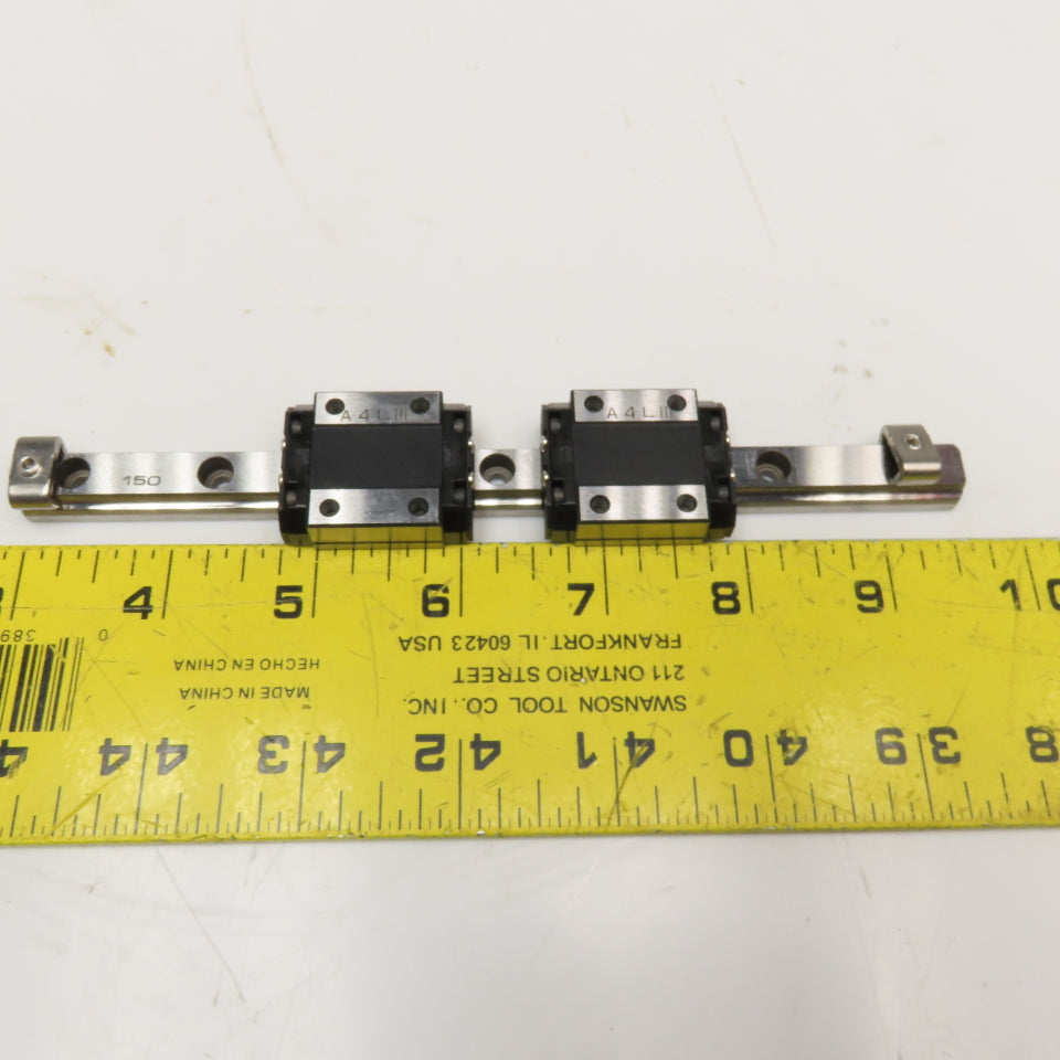 THK 2RSR12XUU+170L 2 Bearing Block On (1) 170MM linear Guide Rail Slide