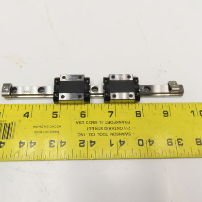 THK 2RSR12XUU+170L 2 Bearing Block On (1) 170MM linear Guide Rail Slide
