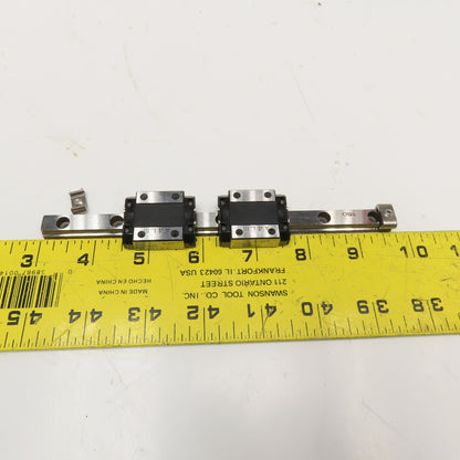 THK 2RSR12XUU+170L 2 Bearing Block On (1) 170MM linear Guide Rail Slide
