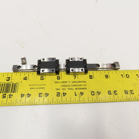 THK 2RSR12XUU+170L 2 Bearing Block On (1) 170MM linear Guide Rail Slide