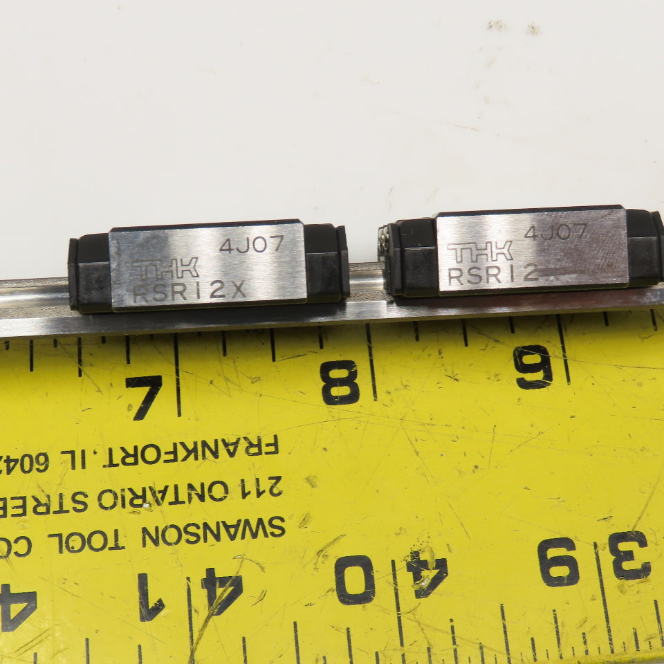 THK 2RSR12XUU+170L 2 Bearing Block On (1) 170MM linear Guide Rail Slide
