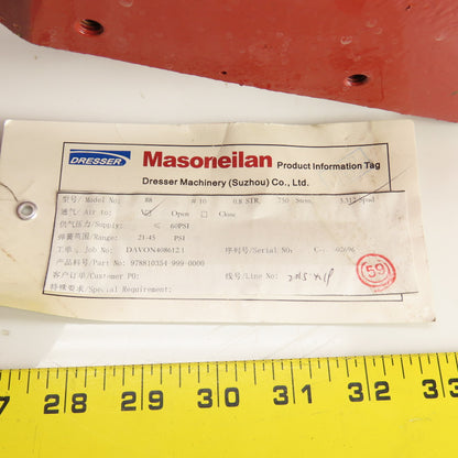 Masoneilan C-15-002696 3.312 Spud Pneumatic Valve Actuator 60PSI Max Tested