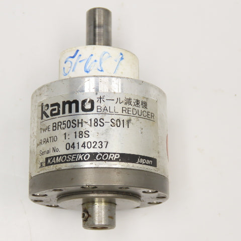 Kamoseiko BR50SH-18S-S011 18:1 Miniature Inline Gear Reducer