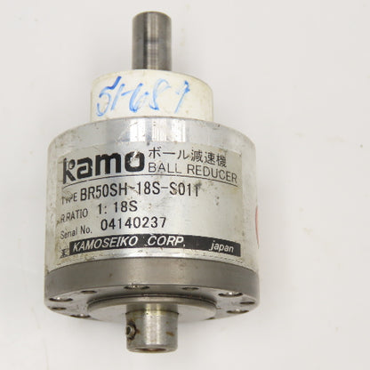 Kamoseiko BR50SH-18S-S011 18:1 Miniature Inline Gear Reducer