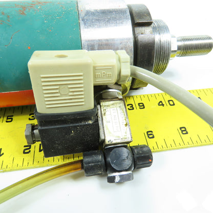 Double Acting Solenoid Pneumatic Cylinder 5" Stroke 120V Coil 20mm Rod 44mm Bore