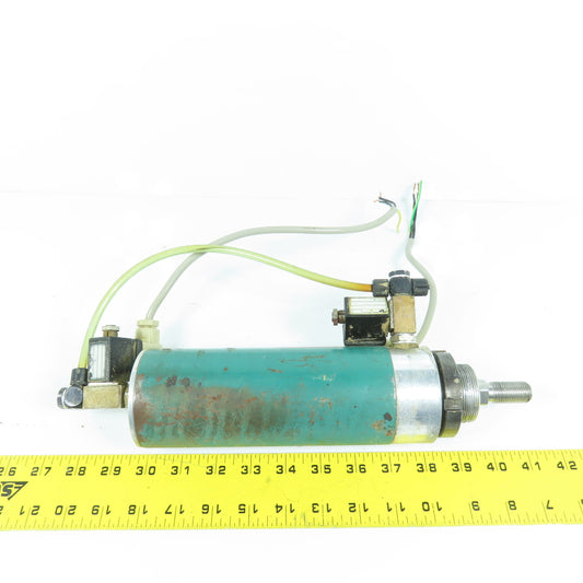 Double Acting Solenoid Pneumatic Cylinder 5" Stroke 120V Coil 20mm Rod 44mm Bore