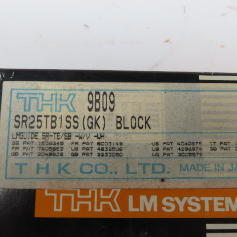 THK SR25BT1SS (GK) SR Series Linear Bearing Block