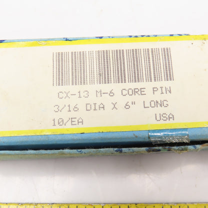 DME CX-13 M-6 3/16" x 6" Injection Molding Ejector Core Pin Lot Of 10