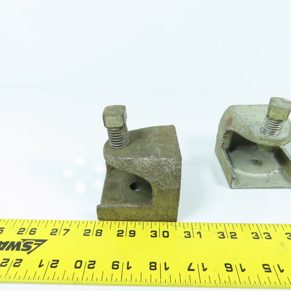 Appleton 5/8" Wide Mouth Beam Clamp 2-1/2" W x 2-1/4" H Lot Of 4