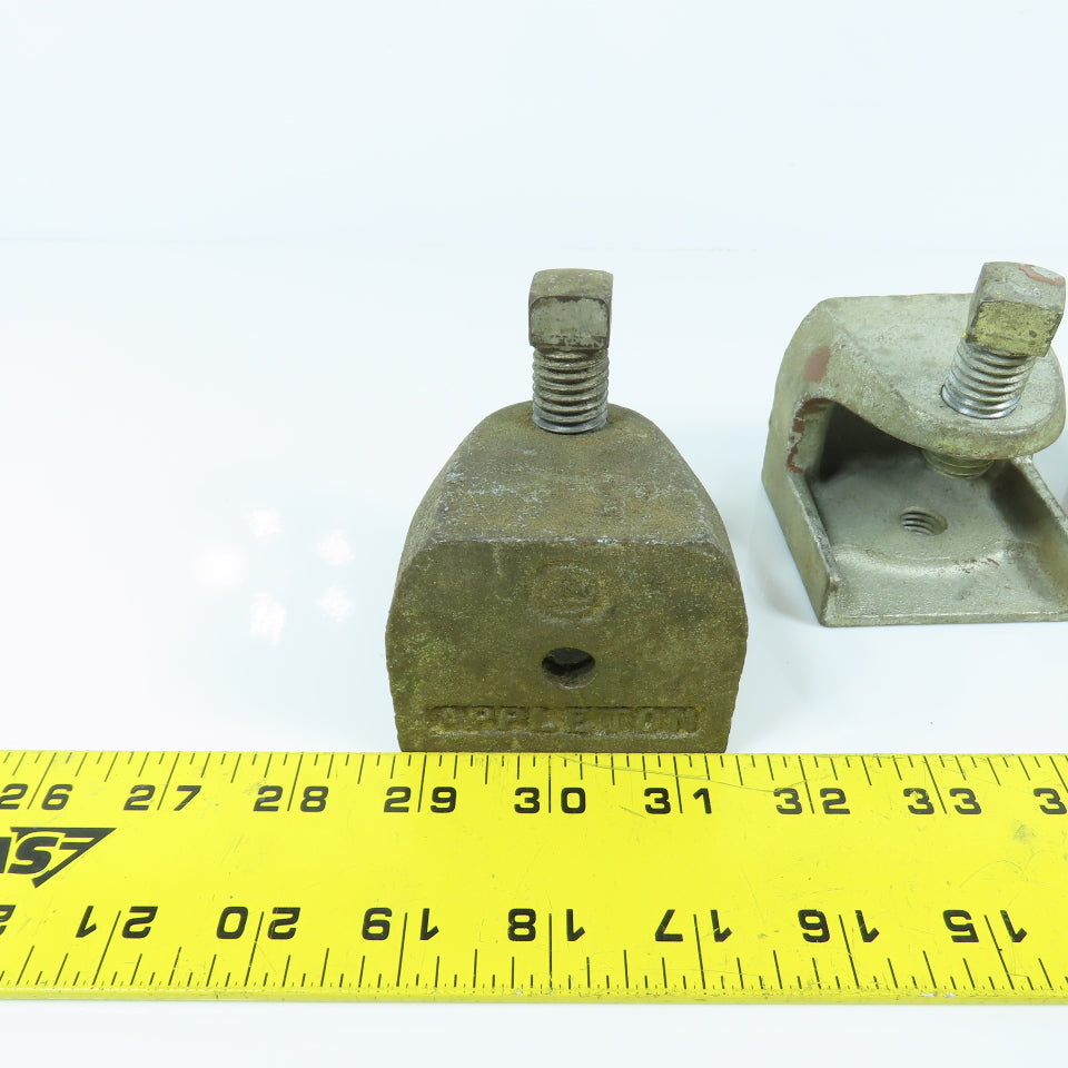 Appleton 5/8" Wide Mouth Beam Clamp 2-1/2" W x 2-1/4" H Lot Of 4