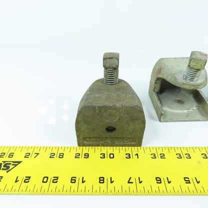 Appleton 5/8" Wide Mouth Beam Clamp 2-1/2" W x 2-1/4" H Lot Of 4