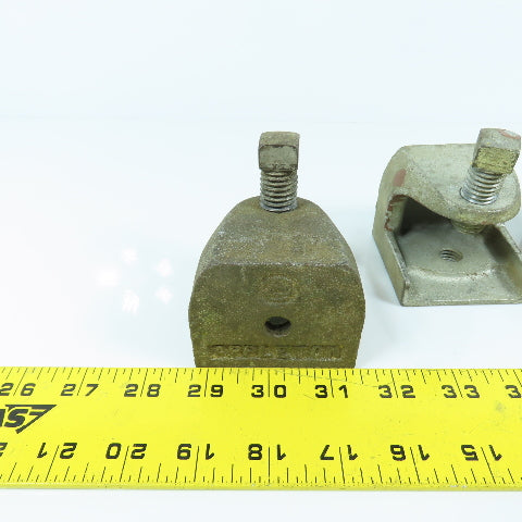 Appleton 5/8" Wide Mouth Beam Clamp 2-1/2" W x 2-1/4" H Lot Of 4