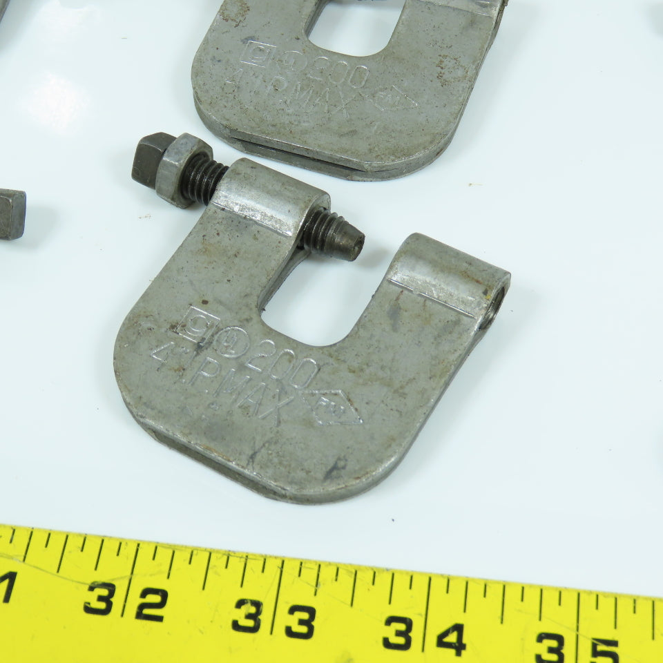 200 4" I.P. Max Beam C-Clamp 3/8" Rod Lot Of 15