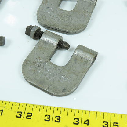 200 4" I.P. Max Beam C-Clamp 3/8" Rod Lot Of 15